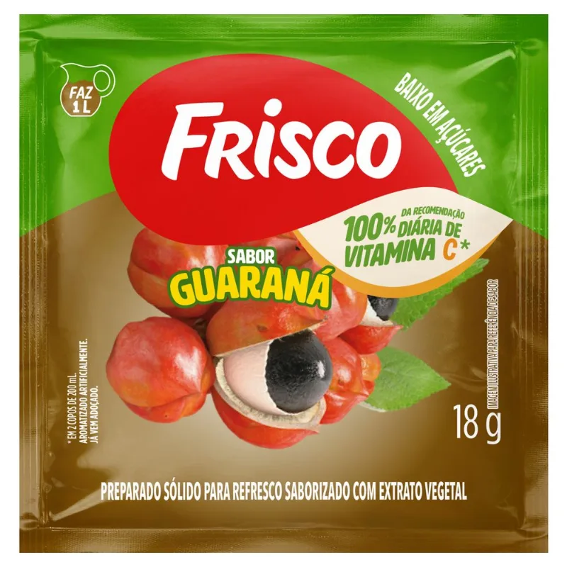 Refresco em Pó Frisco Guaraná 18g