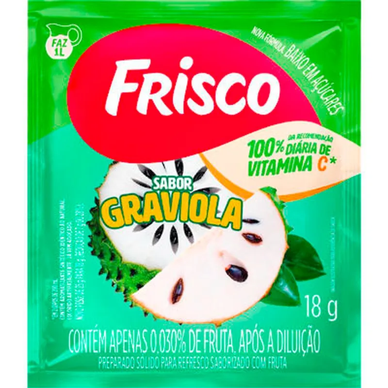 Refresco em Pó Frisco Graviola 18g