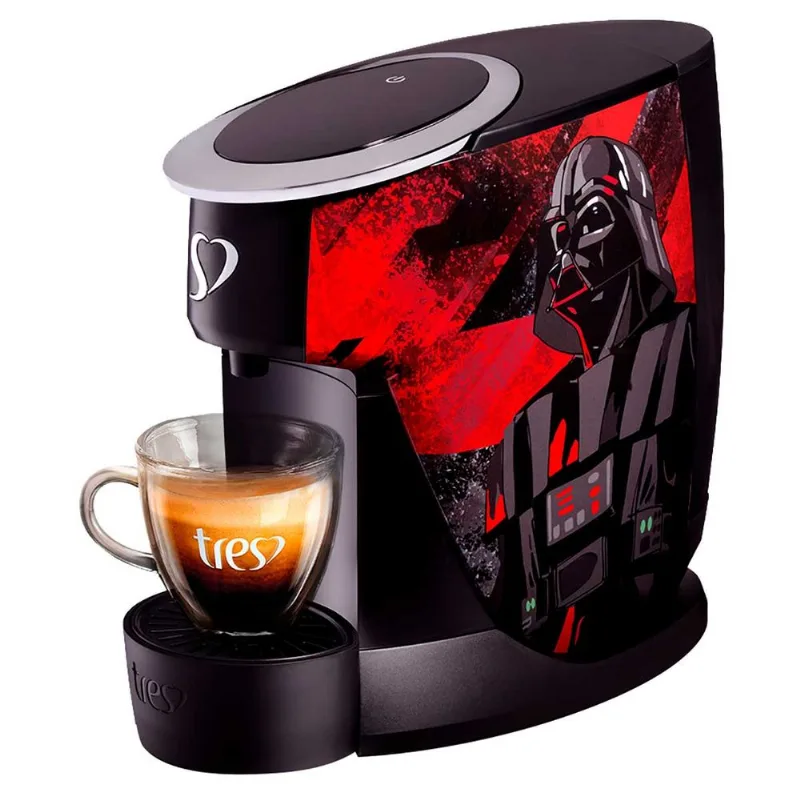 Cafeteira Espresso Touch Star Wars Preta Três Corações Automática 220V
