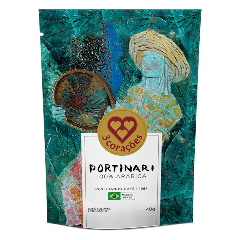 Café Solúvel Portinari 3 Corações 40g