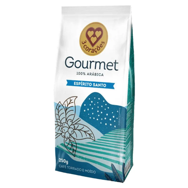 Café Torrado e Moído Gourmet Espírito Santo 3 Corações 250g
