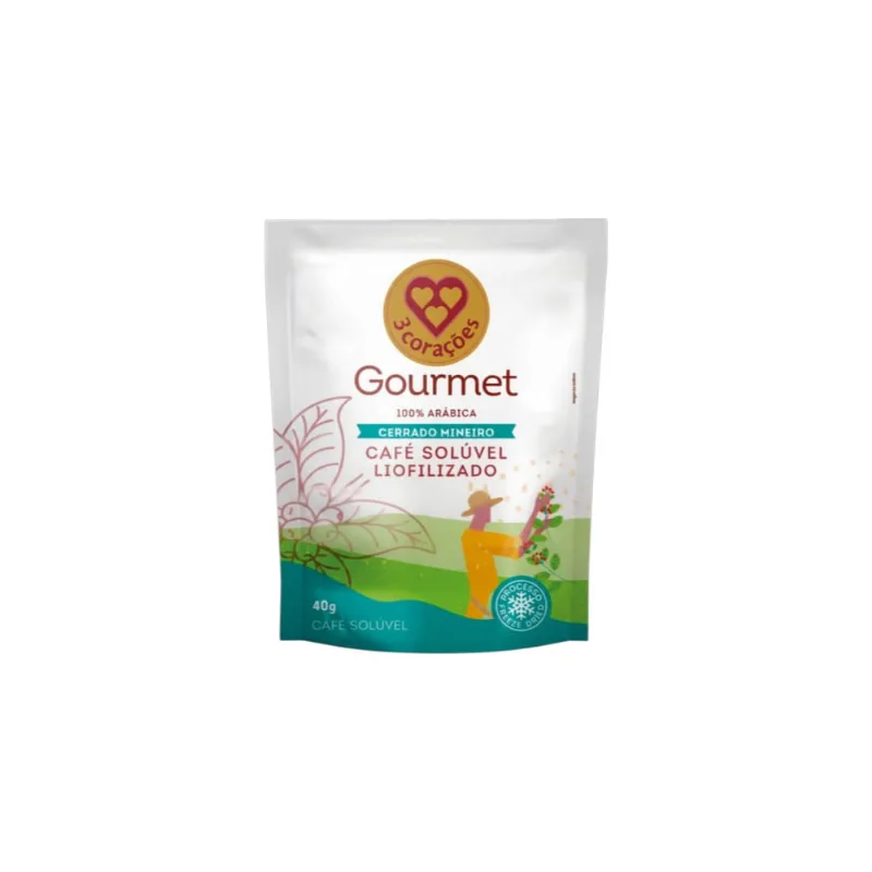 Café Solúvel Gourmet Cerrado Mineiro 3 Corações 40g