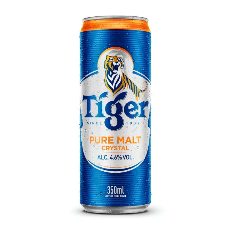 Cerveja Puro Malte Crystal Tiger Lata 350ml