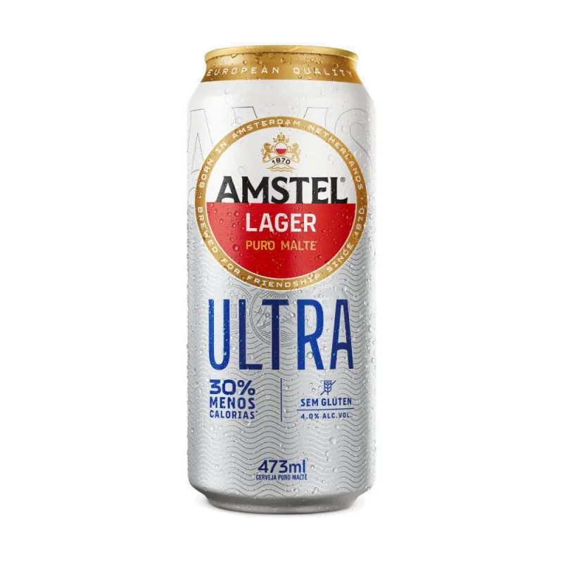 Cerveja Amstel Ultra Lata 473ml - AMSTEL