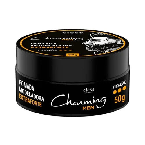 Pomada Modeladora Extraforte Cless Charming Pote 50g - CHARMING - Higiene E Beleza