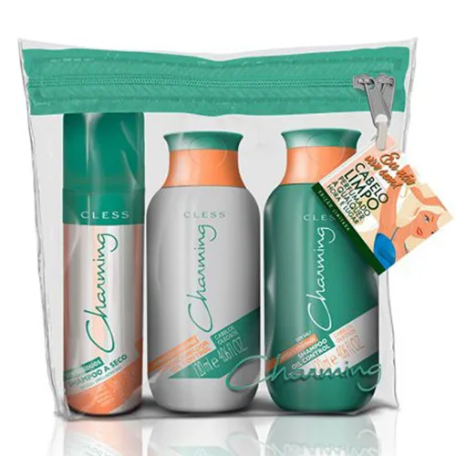 Kit Charming Control Mini Shampoo Condicionador Shampoo A Seco  - CHARMING - Higiene E Beleza