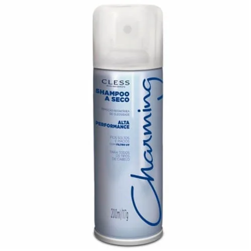 Shampoo A Seco Alta Performance Spray Cless Charming Frasco 200ml - CHARMING - Higiene E Beleza