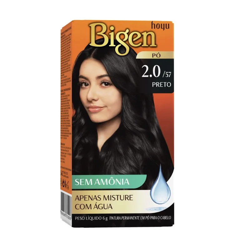 Tintura em Pó Bigen Preto 6g