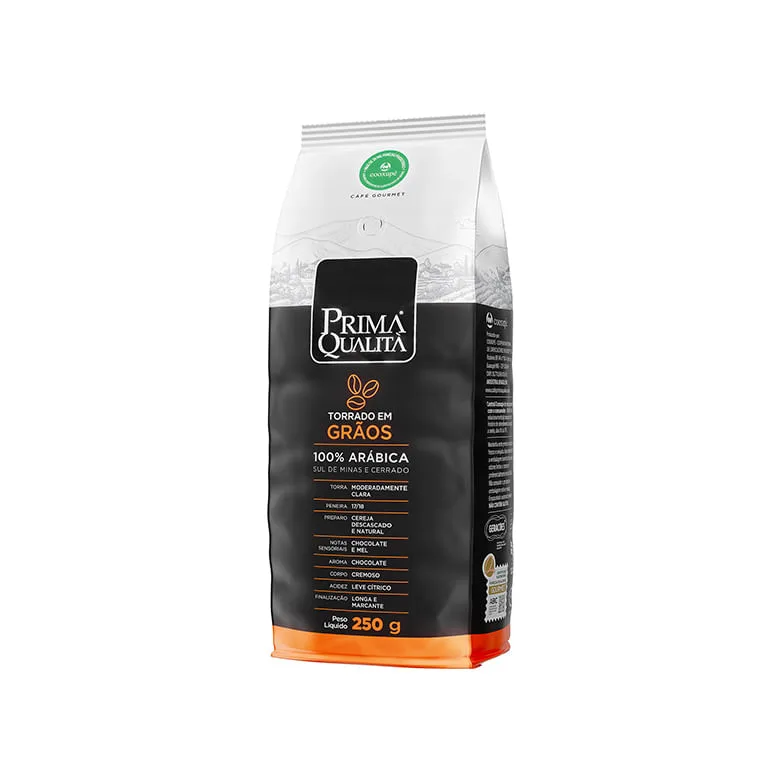 Café Prima Qualitá Grãos 250g - Prima Qualita - Mercearia