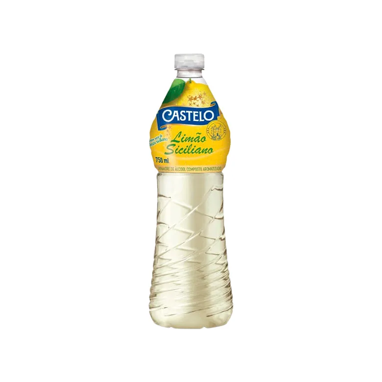 Vinagre Castelo Limão Siciliano 750ml - Castelo - Mercearia