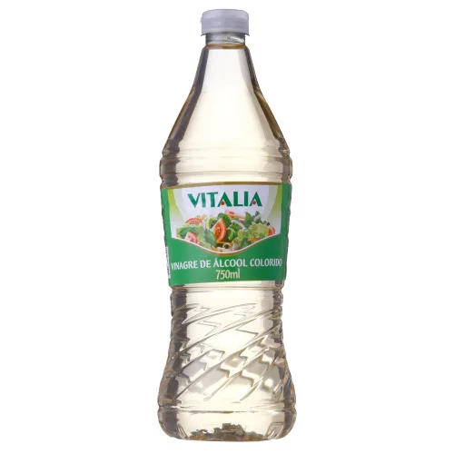 Vinagre De Alcool Colorido 750ml Vitalia - VITALIA - Mercearia