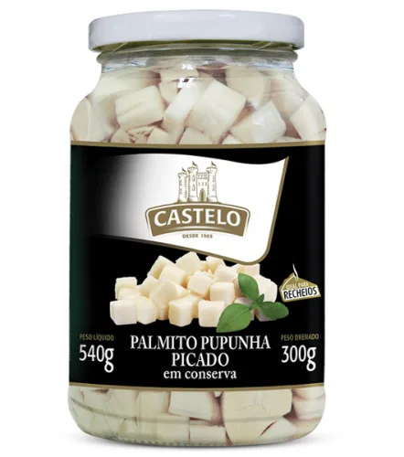 Palmito Castelo 300g Pupunha Picado - CASTELO - Mercearia