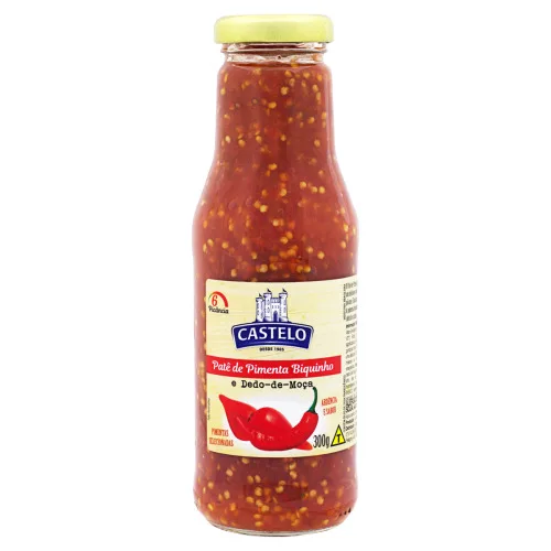 Pate Castelo Pimenta Biq Dedo De Moca 350g - CASTELO - Mercearia