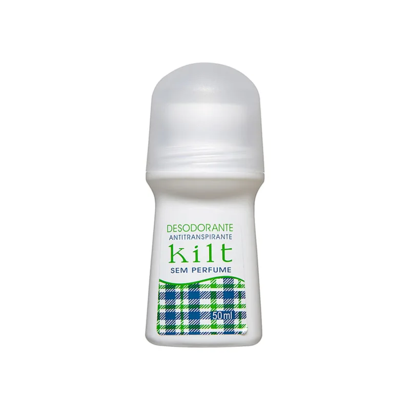 Desodorante Roll-on Antitranspirante Kilt sem Perfume 50ml - Kilt - Higiene E Beleza