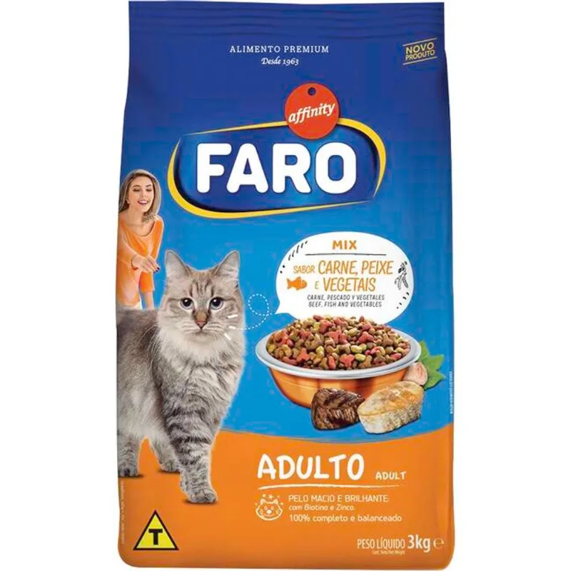 Alimento para Gatos Adultos Faro Mix 3kg