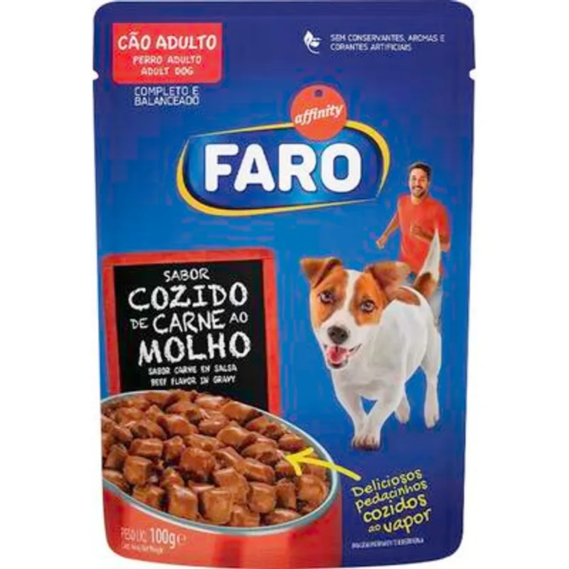 Alimento para Cães Faro Adulto Carne 100g