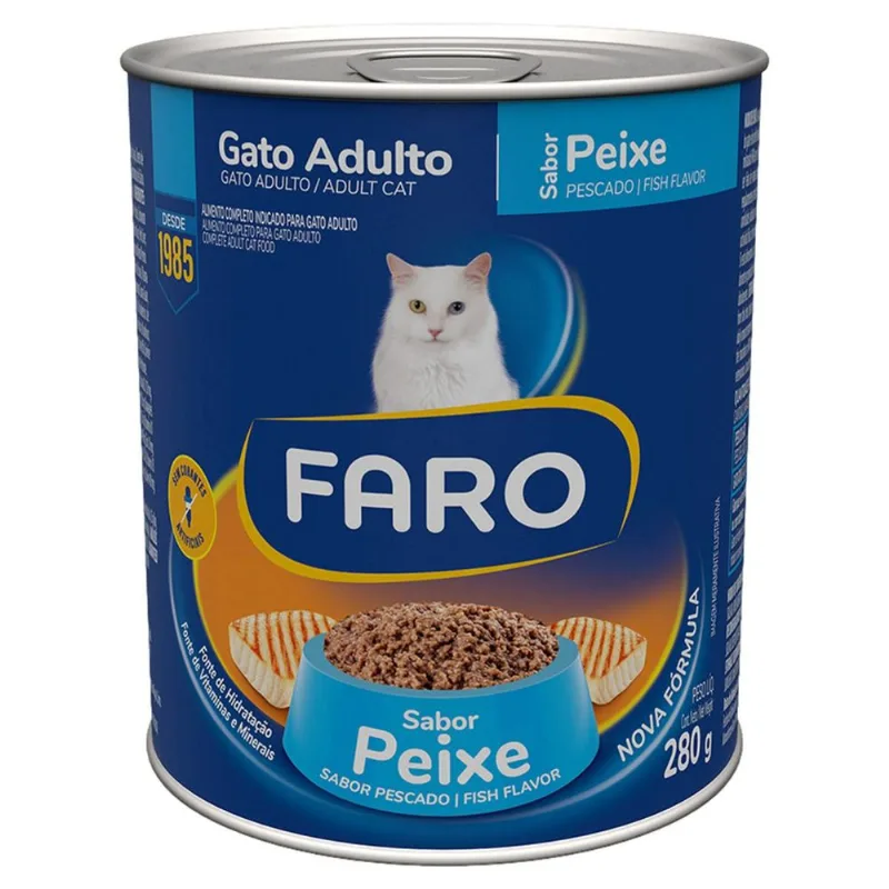Alimento para Gatos Adulto Faro Peixe Lata 280g