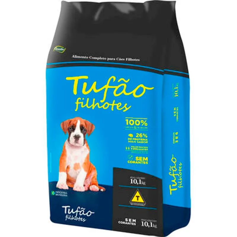 Alimento para Cães Tufão Filhotes Carne 10,1kg