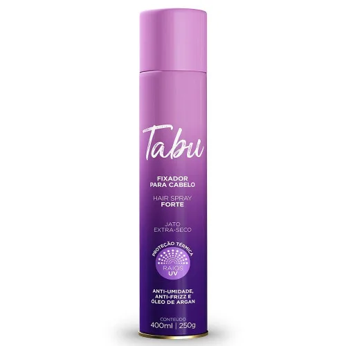 Fixador P/cabelos Tabu 250g Forte - FORTE - Higiene E Beleza