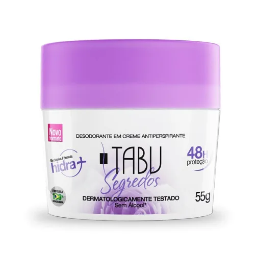 Desodorante Em Creme Tabu 55g Segredos Unit - TABU