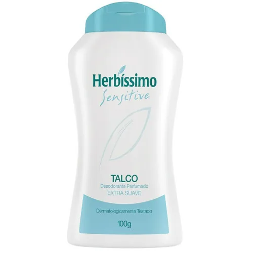Talco Perfumado Herbíssimo 100g Sensitive Unit - HERBISSIMO