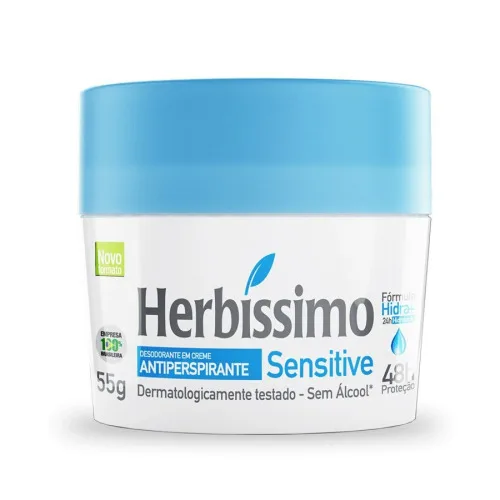 Desodorante Em Creme Herbíssimo 55g Sensitive Unit - HERBISSIMO - Perfumaria