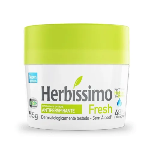 Desodorante Em Creme Herbíssimo 55g Fresh Unit - HERBISSIMO - Perfumaria
