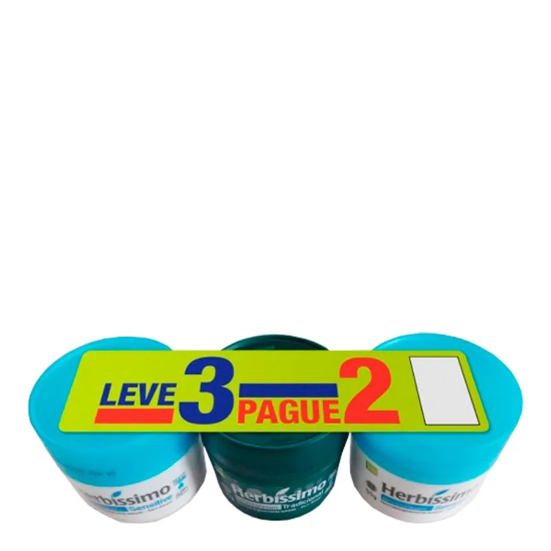 Kit Desodorante Herbíssimo Sensitive 55g + Desodorante Tradicional 55g