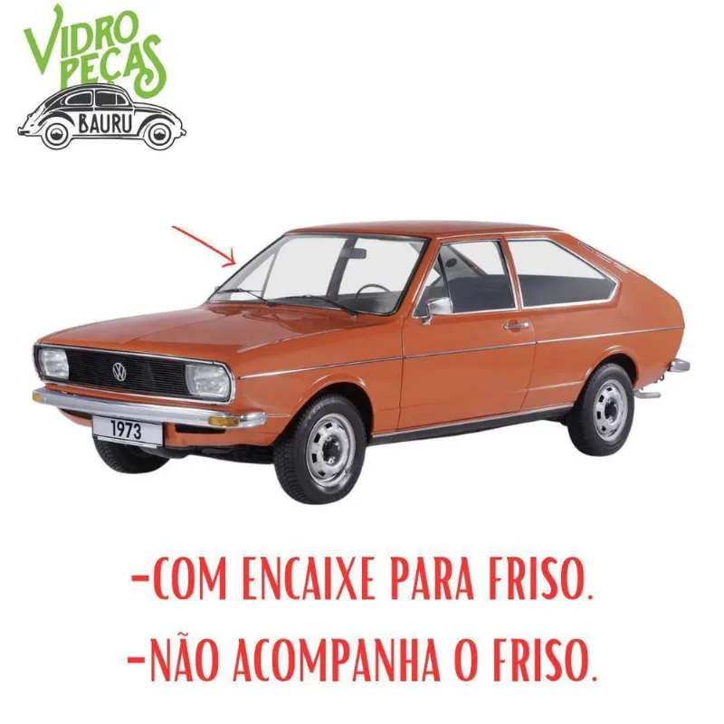 Borracha Parabrisa Passat Ate 1975 P/Friso Luxo