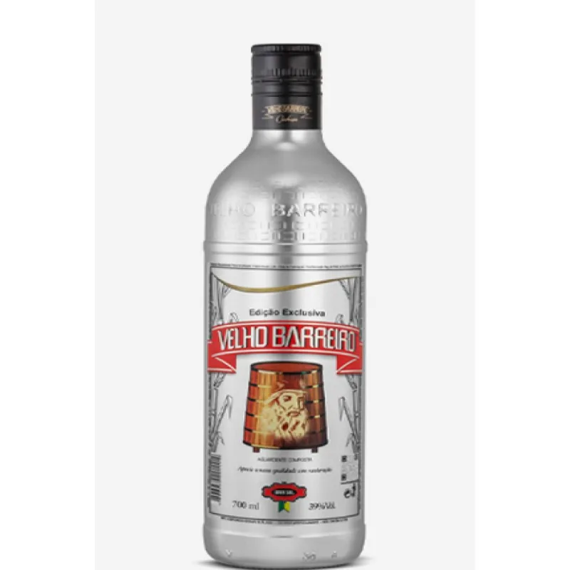 Cachaça Velho Barreiro Reserva Garrafa Prata 700ml