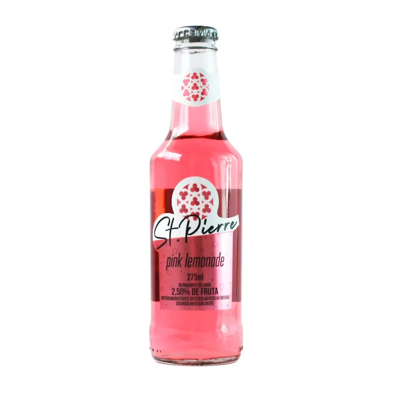 Refrigerante St. Pierre Pink Lemonade 275ml - St. Pierre - Bebidas