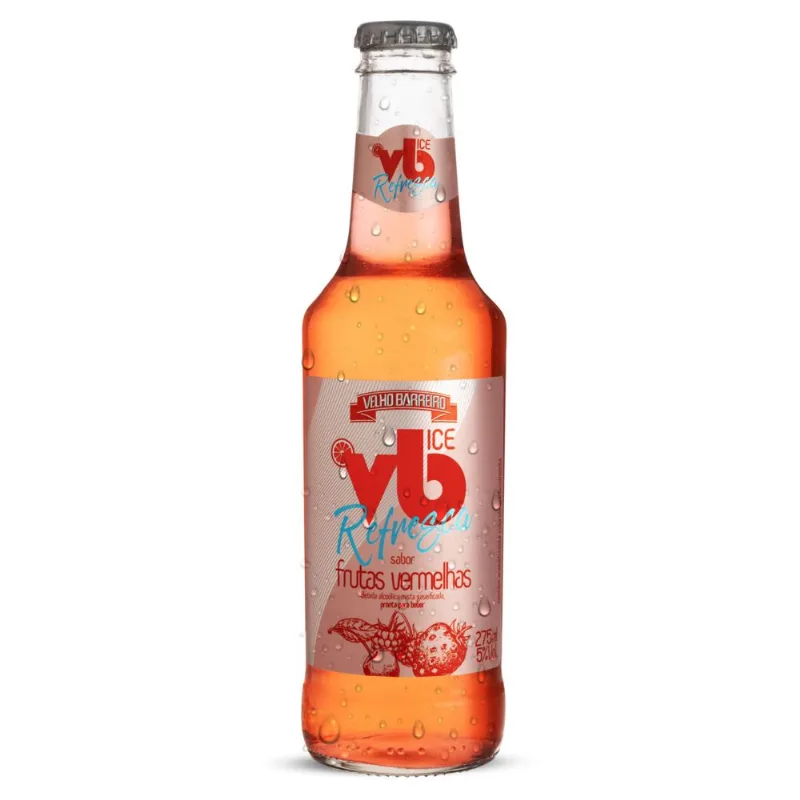 Bebida Alcoólica Mista Velho Barreiro Refresca Ice Frutas Vermelhas Long Neck 275ml
