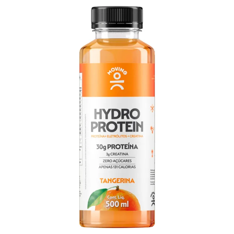Hydro Protein Moving Sabor Tangerina Com 30g De Proteína E 3g De Creatina Zero Açúcar 500ml - Não Informado - Suplementos Alimentares