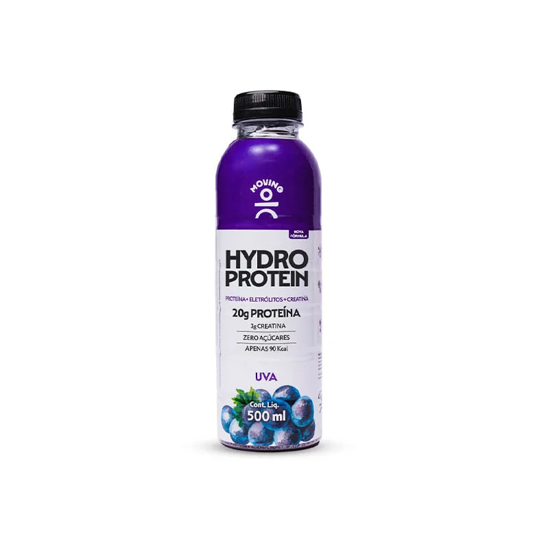 Bebida Moving Hydro Protein 20g Proteina Zero Açucar Uva 500ml - Moving