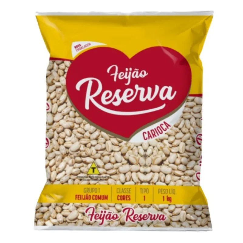 Feijão Carioca Tipo 1 Reserva 1kg - RESERVA - Mercearia