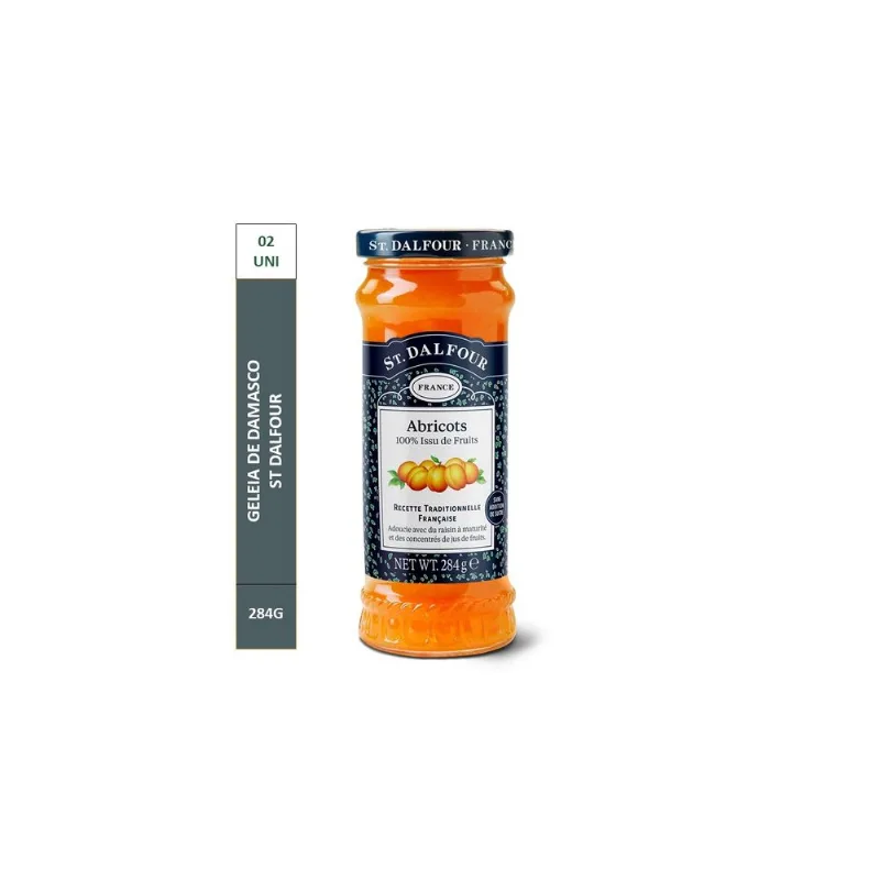 Geléia de Damasco St Dalfour Pack 2 Unidades 284g Cada