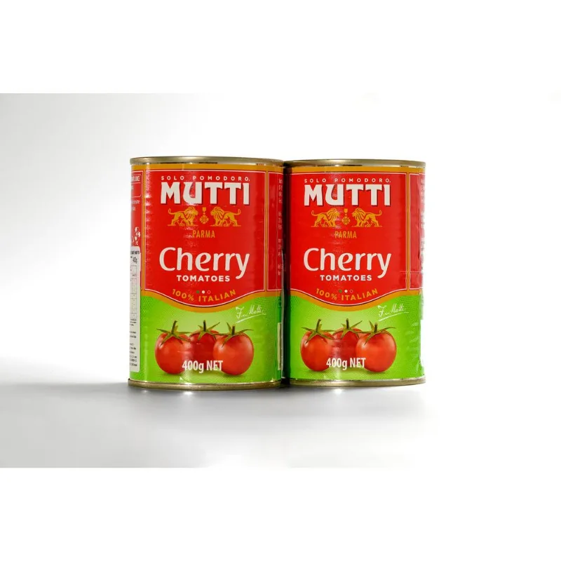 Molho de Tomate Cereja 100% Italiano Mutti Pack com 2 Unidades de 400g Cada