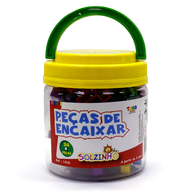 Pote de Blocos 34 Peças - Solzinho - Toyster