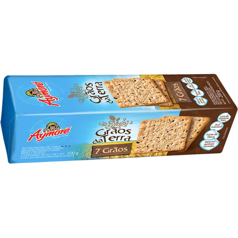 Biscoito Aymoré Grãos da Terra 7 Grãos 200 g