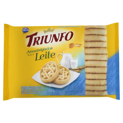 Biscoito Amanteigado Leite Arcor Triunfo Pacote 330g 4 Unidades - DORI - Mercearia
