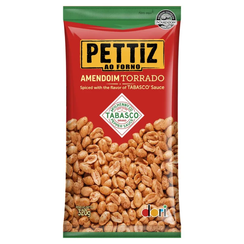 Amendoim Torrado Dori Pettiz Tabasco 320g
