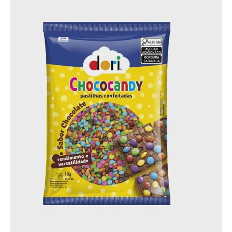 Chococandy Pastilha Colorido 1kg Dori