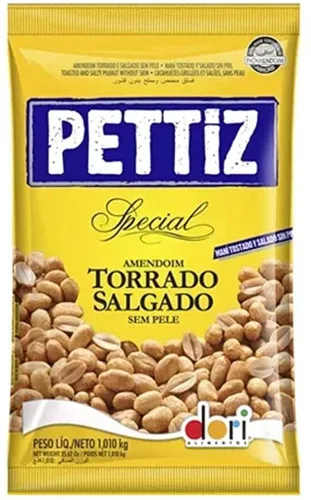 Amendoim Dori Pettiz Torrado S/pele 1, - AMENDOIM - Mercearia