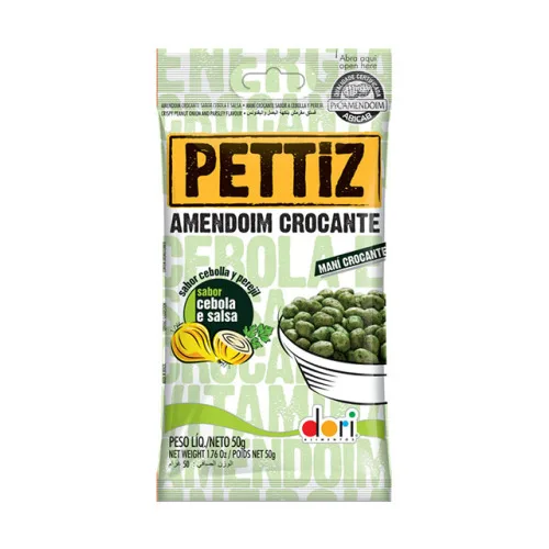 Amend.pettiz Dori 50g Cebola E Salsa - PETTIZ - Mercearia