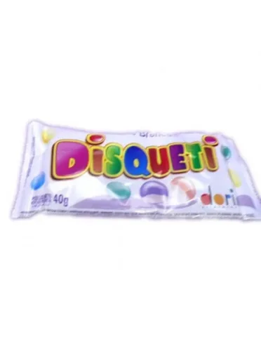 Pastilha Disqueti 40g Choc Branco - DISQUETI - Mercearia