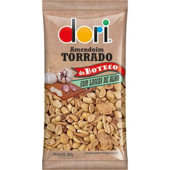 Amendoim Torrado Com Lascas De Alho Boteco Dori 320g - Não Disponível - Alimentos E Bebidas