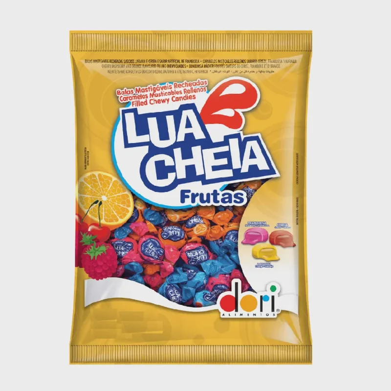 Bala Lua Cheia Frutas 400g Dori