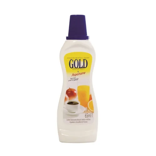 Adoçante De Aspartame Líquido Gold 65ml - GOLD - Mercearia