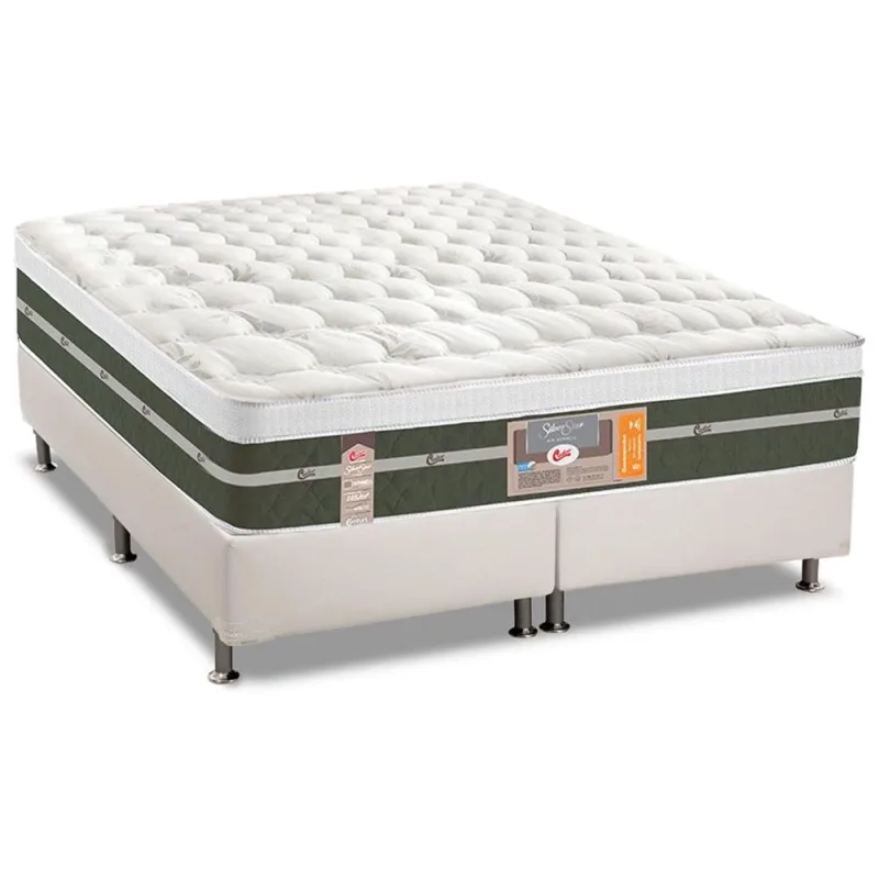 Conjunto Box-ColchãoCastor Silver Star + Cama Queen 158 - Castor - Móveis