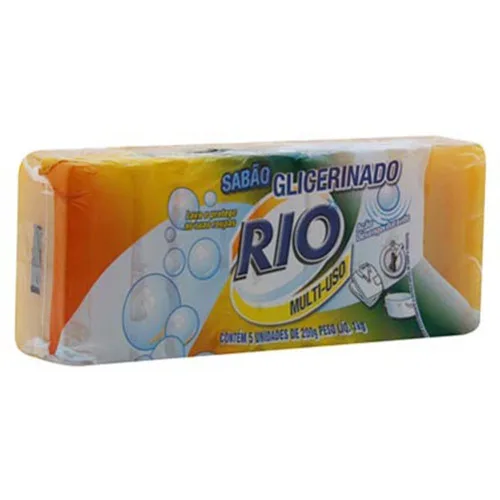 Sabao Pedra Rio Tradicional 1kg - RIO - Higiene E Beleza
